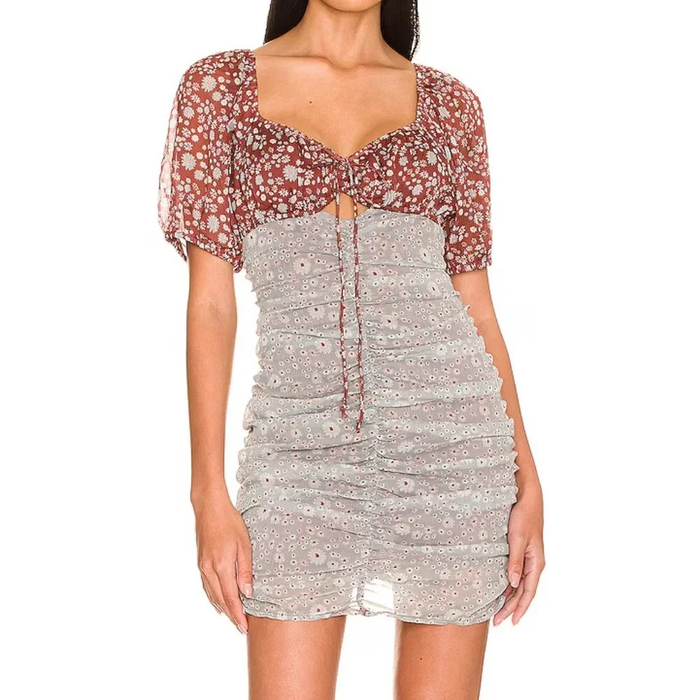 Free People "Tessa" floral Mini Dress - Picture 1 of 6